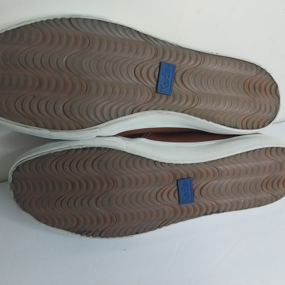 Keds Softerra Size 9 Brown Leather Slip-On Loafers. - Picture 9 of 11
